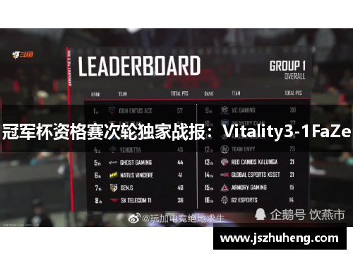 冠军杯资格赛次轮独家战报：Vitality3-1FaZe